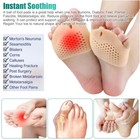 2pcs Bunion Toe Corrector Silicone Orthotics Straightener Separator Forefoot Pad