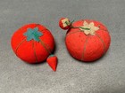 Vintage Tomato   Strawberry Pin Cushion Set
