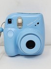 Set Of 2 Fujifilm Instax Mini 7  Instant Camera Light Blue Purple Missing Covers