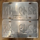 Vintage 1987    beautiful British Columbia    License Plate Pair 6249 Mn