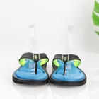 Nike Womens Comfort Footbed Sandals Size 9 Black Blue Thong Slide Flip Flop Shoe