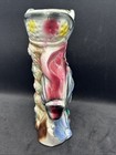 Vintage Lusterware Fish Figurine With Bowl Planter Made In Japan 7    Tall