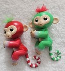 Wowwee  Christmas Fingerlings  Baby Monkey Finger Toys Both Work Lot Of 2