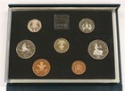 1985 Royal Mint United Kingdom 7-coin Proof Set In Hard Flip Case - Uk