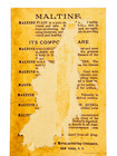 Antique Quack Medicine Trade Card Maltine Mfg  New York Naked Baby Big Bottle
