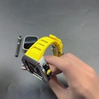 For Apple Watch Ultra2 49mm 98765 44 45mm Stainless Steel Case Fluororubber Band