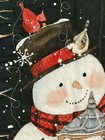 New Handmade Quilt 100  Cotton Snowy Friends Woodland Holiday Christmas Throw
