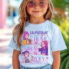 Huntrix Demon Hunters Kids T-shirt  Huntrix Girls Tee  Demon Hunter Kids Shirt