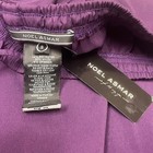 Noel Asmar Purple Spa Wellness Pants Wide Leg Drawstring Elastic Waist Small Nwt