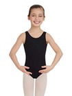  Girls Team Basic Tank Leotard 12-14 Black