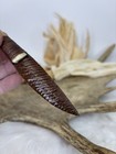 Pumpkin Obsidian Bone Handle Skinning Knife Blade - Flint Knapping Traditional