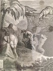 Levasseur Antique Map Of South America With Striking Vignettes  1856  Framed
