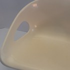 Vintage Mcm Cosco Child Booster Seat Cream With Adjustable Chrome Legs Retro