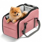 Portable Pet Dog Booster Car Seat Travel Carrier Backpack Shoulder Bag For Puppy