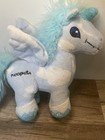 Neopets Cloud Uni Blue   White Unicorn Pegasus Plush 6    2008 Retired Series 3