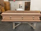 Beautiful Dark Coppertone  Bronze Casket