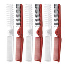 6 Folding Hair Compact Travel Brush Comb Pocket Size Car Purse Bag Styling Salon