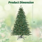 8 Ft Artificial Christmas Tree With 1226 Branch Tips 410 Warm White Led Lights