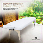 Pack Of 2 Soft Microfiber Massage Table Sheets 3 Piece Set - Includes Massage Ta