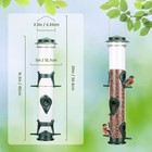 1pk Metal Wild Bird Feeder squirrel Proof Bird Feeders For Outside hanging 6    