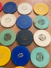 125 Vintage Very Old Casino Poker Chips Very Shiney Round Edges  Nice Collectio