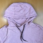 Riverstone Top Womens S Pink Pullover Tunic Hoodie Long Sleeve Raw Edges Relaxed