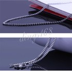 Genuine 925 Sterling Silver Tarnish-free 16   32  2mm Classic Box Chain Necklace