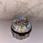 Vintage Mini 2000 Porcelain Hinged Trinket Box
