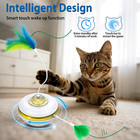 Interactive Cat Toys Rechargeable Hide And Seek Kitten Toy With Touch Activated