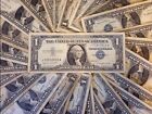   1923-1957 One Dollar Note      1 Silver Certificate G-au     Bill Blue Us Currency   