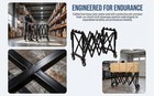 Portable Exhibit Display Table Support Multiuse Scissor Telescopic Rolling Frame