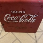 Drink Coca Cola   Temprite Mfg  Co   Kansas   1950s Vintage Metal Cooler