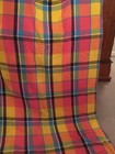 Pure Merino All Wool Blanket Chequers John Atkinson Plaid England 99 L 90 W Big