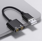 Usb To 3 5mm Headphone Microphone Audio Jack Adapter