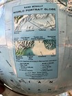Rand Mcnally World Portrait Globe Vintage 1970 s Raised Topography 12 d