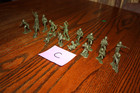 Marx Army Battleground 16-piece Lot Of Vintage American Soldiers Tank C - Mpc