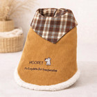 Warm Dog Sweater With Scarf Winter Pet Coat Small Dog Jacket Soft Puppy Clothes