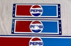 Lot Of 3 Original Painted Metal Advertising Pepsi Cola Rack Signs