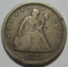   1875-s Fine vf Twenty Cent Piece  Nice Strong Strike  Free Shipping