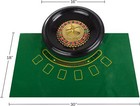 16 Inch Roulette Wheel Set Blackjack Table Chips Cards Casino Game Kit Home