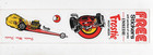 Vintage  Frostie Root Beer  Stickers  indy Race Car   Front Engine Dragster 