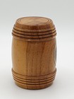 Victorian Mauchline Ware Barrel-shaped Cotton Reel Holder  Church St Brechin