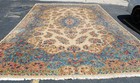 Natural Wool Old Oriental Rugs Hand Woven knotted Size Approximately12     19 