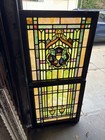   Antique Stained Glass Windows   Top And Bottom Set   Architectural Salvage