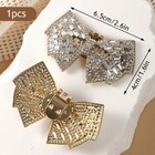 Rhinestone Shoe Clips Bridal Shoes Decorations Jewelry Bowknot Shoes Buckles  