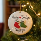 Personalized Couple Christmas Ornament 2025  Custom Couple Christmas 2025