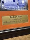 Boston Celtics Limited John Havlicek Bill Russell Larry Bird Autograph Coa  Jd