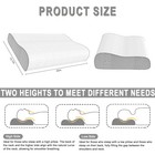 Cervical Pillow For Neck Pain Relief  Memory Foam Pillow  Ergonomic Adjustable C