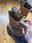 L l  Bean Maine Hunting Shoe Insulated Leather Rubber Boots Brown Black Vintage