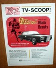 Bz Tv Scoop  Green Hornet Black Beauty 1966 Advertisement Full Color Photo Copy